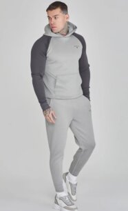 Mikina Siksilk - Muscle Fit Hoodie Gray