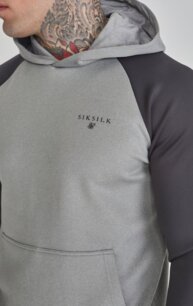 Mikina Siksilk - Muscle Fit Hoodie Gray