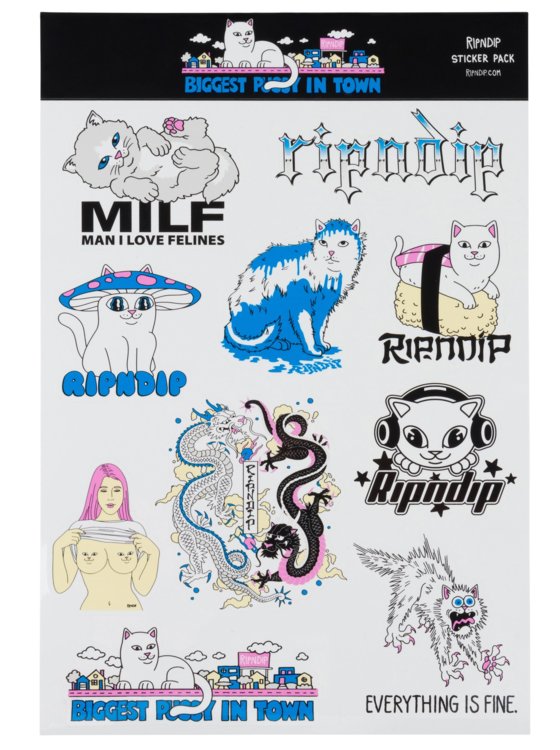 Nálepky Ripndip - My Neighborhood Sticker Sheet Multi