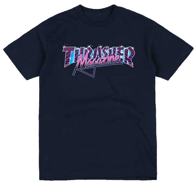 Tričko Thrasher - Vice Logo SS Navy Blue