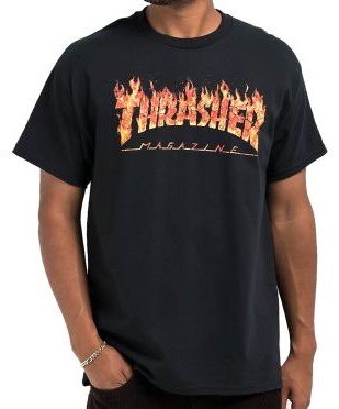 Tričko Thrasher - Inferno Tee Black
