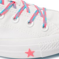 Topánky Converse - Chuck Taylor All Star Ox White Ricer Pink Gnarly Blue