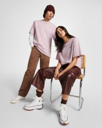 Tričko Converse - Go To Embroidered Star Chevron Tee Phantom Violet