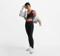 Športová podprsenka Converse - Wordmark Bra Top Nomad Black