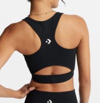 Športová podprsenka Converse - Wordmark Bra Top Nomad Black
