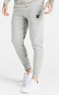 Tepláky Siksilk - Core Fitted Essential Jogger Gray