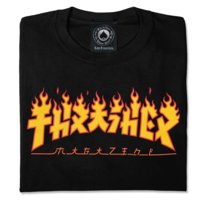 Tričko Thrasher - Flame Godzilla Logo Tee Black