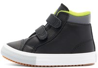 Topánky Converse - Toddler Ulity Leather Easy-On Chuck Taylor PC Boot Hih Top  Black Lemon Venom Ash Stone  2