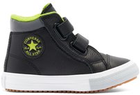 Topánky Converse - Toddler Ulity Leather Easy-On Chuck Taylor PC Boot Hih Top  Black Lemon Venom Ash Stone 1
