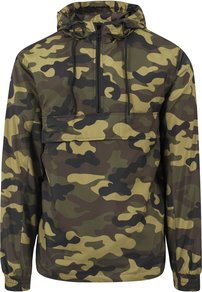 Bunda Urban Classics - Camo Pull Over Windbreaker Woodcamo