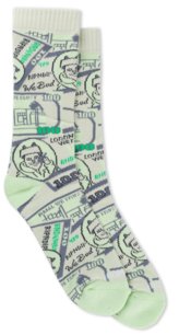 Ponožky Ripndip - Moneybag Socks Olive