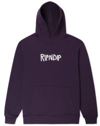 Mikina Ripndip - Rubber Logo Hoodie Dark Purple