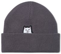 Čiapka Ripndip - Lord Nermal Waffle Knit Beanie Charchoal