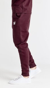 Tepláky Siksilk - Core Fitted Jogger Burgundy