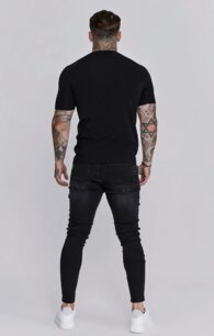 Rifle Siksilk - Distressed Skinny Jeans black