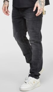 Rifle Siksilk - Slim Fit Denims Washed Black