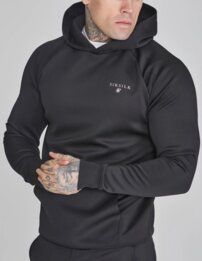 Mikina Siksilk - Muscle Fit Hoodie Black