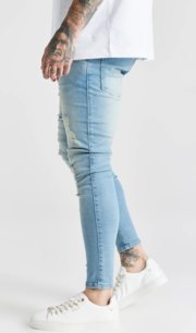 Rifle Siksilk - Essential Distressed Skinny Jean Blue Washed