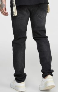 Rifle Siksilk - Slim Fit Denims Washed Black