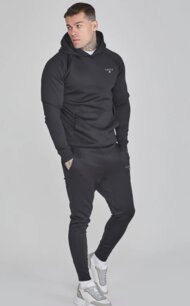 Mikina Siksilk - Muscle Fit Hoodie Black