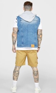 Vesta Siksilk - Gilet Rinse & Denim