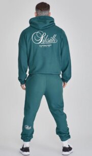 Tepláky Siksilk - Graphic Jogger Green