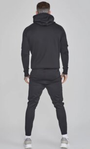 Mikina Siksilk - Muscle Fit Hoodie Black