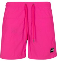 Kúpacie plavky Urban Classics - Block Swim Shorts Neon Pink
