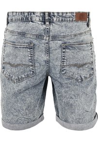 Kraťasy Urban Classics - 5 Pockets Slim Fit Denim Shorts Dark Skyblue Acid Washed