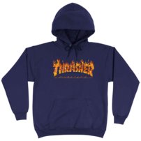 Mikina Thrasher - Inferno Hoodie Navy Blue