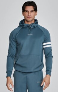 Mikina Siksilk - Muscle Fit Hoodie blue