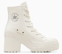 Topánky Converse - Chuck 70 De Luxe Heel Leather Egret Egret Silver