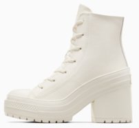 Topánky Converse - Chuck 70 De Luxe Heel Leather Egret Egret Silver