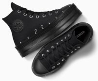 Topánky Converse - Chuck Taylor All Star Modern Lift Platform Studded Black
