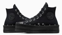 Topánky Converse - Chuck Taylor All Star Modern Lift Platform Studded Black