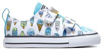 Topánky Converse - Chuck Taylor All Star 2V Ox White Baltic Blue Lime Rave