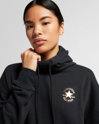 Mikinové šaty Connverse - All Star Shine Hoodie Dress Black