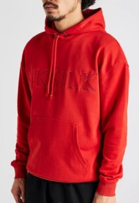 Mikina Siksilk - Applique Hoodie Red