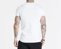 Tričko Siksilk - Essential Muscle Fit T Shirt White