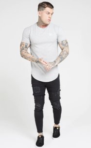 Rifle Siksilk - Essential Distressed Skinny Jean Black Washed