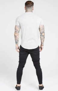 Rifle Siksilk - Essential Distressed Skinny Jean Black Washed