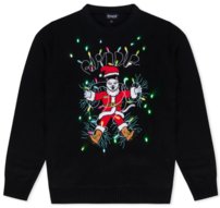 Sveter Ripndip - Electrifying Santa Knit Sweater Black