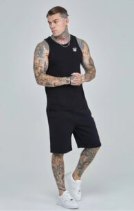 Kraťasy SikSilk - Essential Fleece Short black