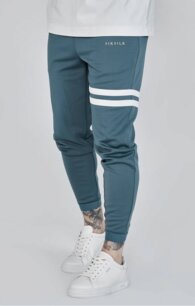 Tepláky Siksilk - Muscle Fit Joggers blue