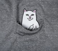 Tričko Ripndip - Lord Nermal Pocket Tee Heather Gray 